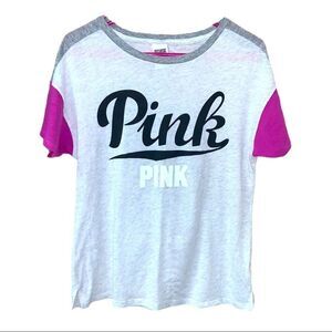 Pink Victoria Secret Short Sleeve Tee.